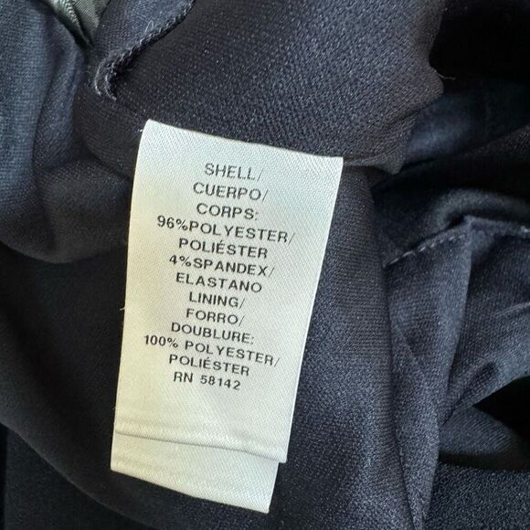 Donna Morgan womens Sleek Style Jumpsuit Office Workwear navy blouse size 0 - Picture 10 of 10